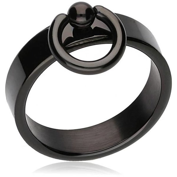 Ring der O schmal-schwarz 6mm