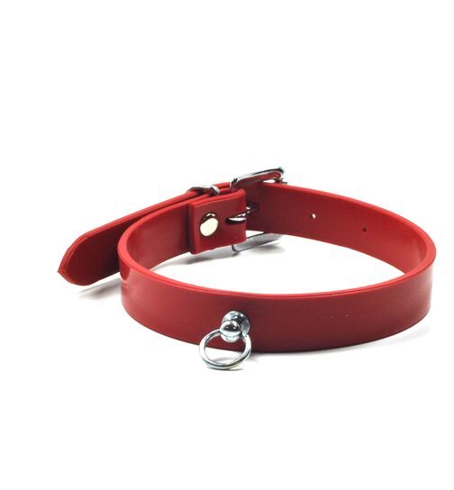 rotes Latexhalsband