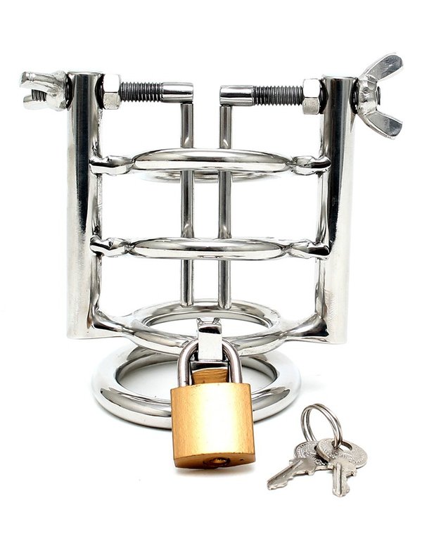RIMBA - URETHRAL STRETCHER WITH COCKRING AND PADLOCK