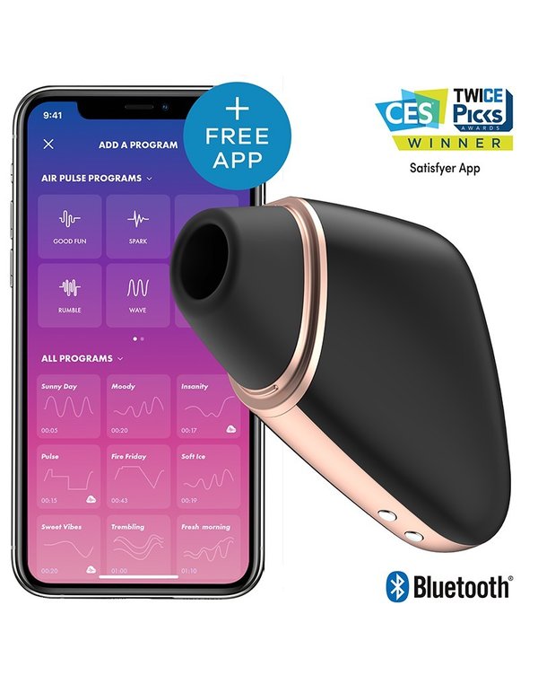 SATISFYER LOVE TRIANGLE BLACK / INCL. BLUETOOTH AND APP