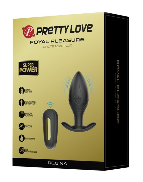 Pretty Love Royal Pleasure vibrierender Analplug mit Fernb.