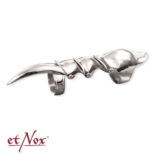 etNox - Ring "Long Finger Claw" Edelstahl