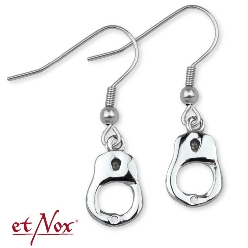etNox - Ohrringe "Handcuffs" Edelstahl