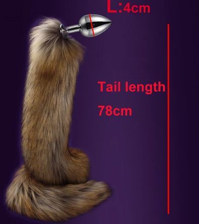 Fuchsschwanz braun lang 40mm